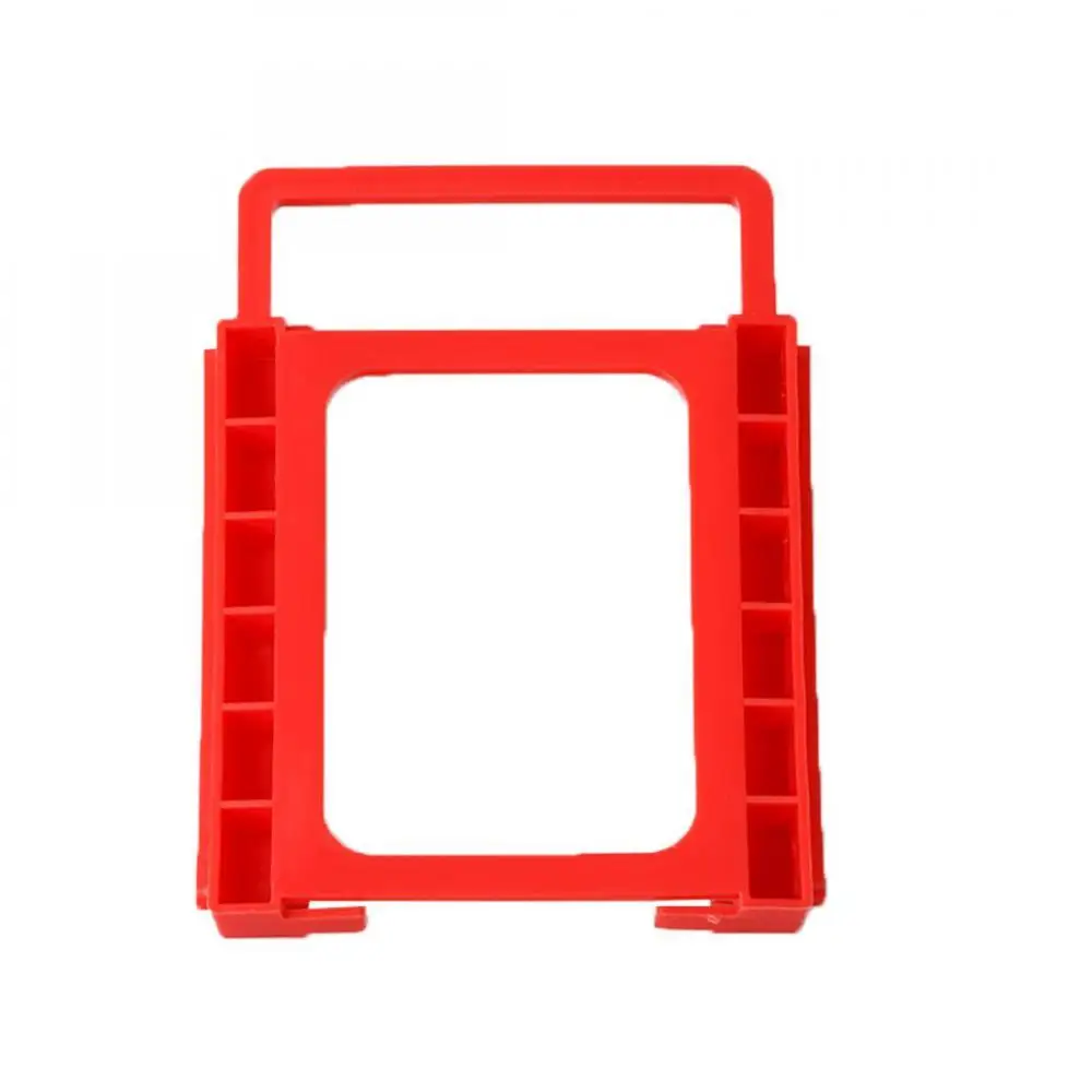 1/2PCS To 3.5 Inch Solid Hard Disk Stand Plastics Red Screw-less Adapter Bracket For ssd hdd SSD&HDD Mounting Adapter Bracket