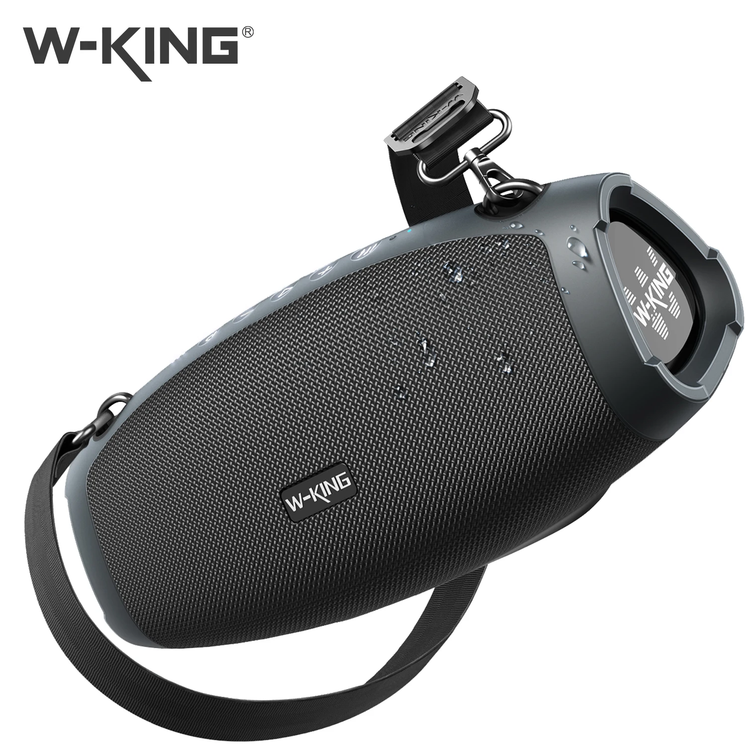 W-KING Portable Loud Bluetooth Speaker 70W, Wireless Outdoor Waterproof Boombox SubwooferTriple Passive Radiators-Deep Bass