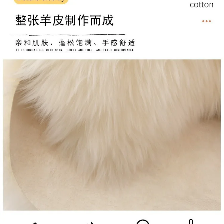 Genuine Sheepskin Rug Natural Thick Wool Real Fur Blanket For Livingroom Bedroom Area Rugs Sheep Skin Pelt