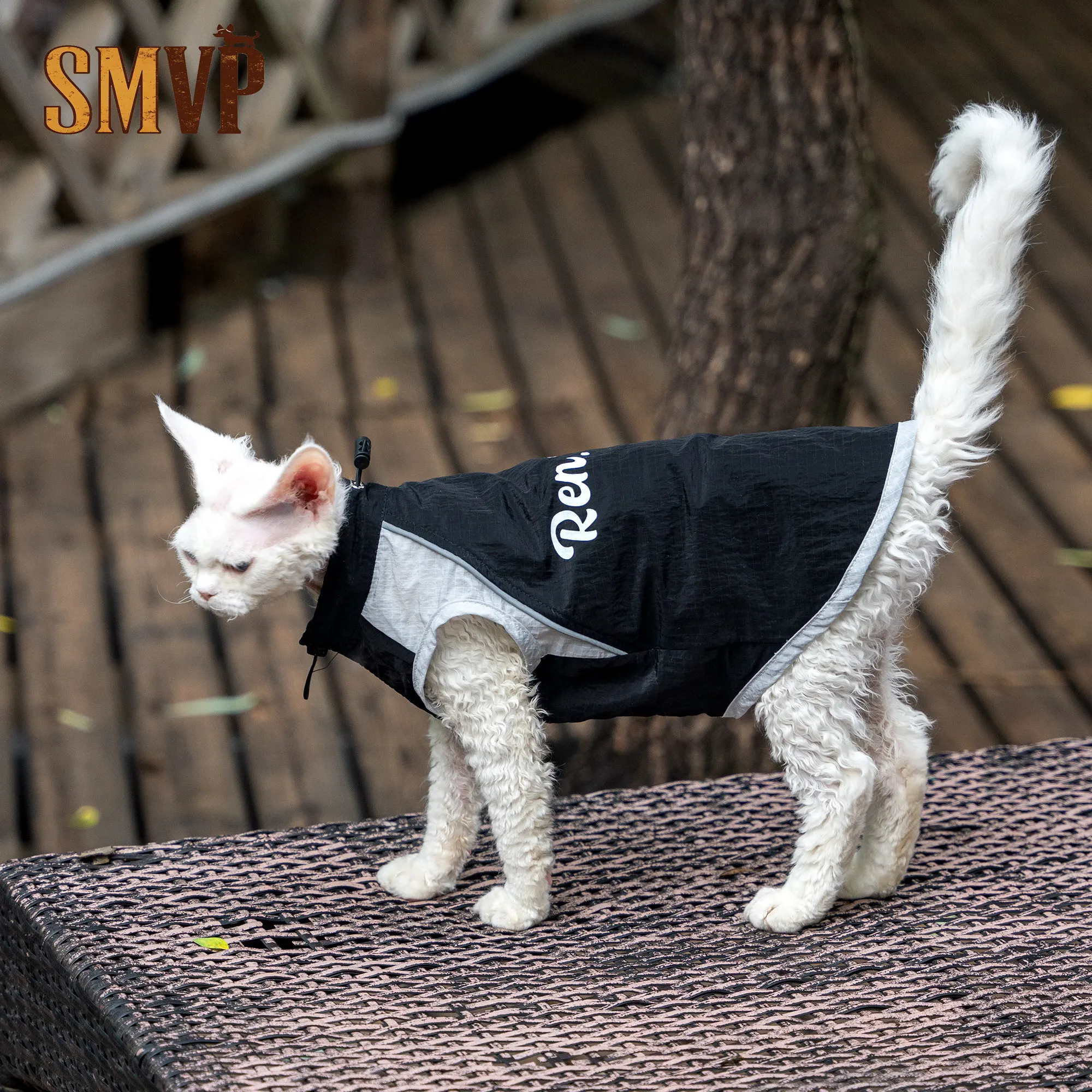Summer Outdoor Black Color Blocking Light and Breathable Sunscreen Outdoor Jacket Vest Style Pet Cat Small Dog Clothes