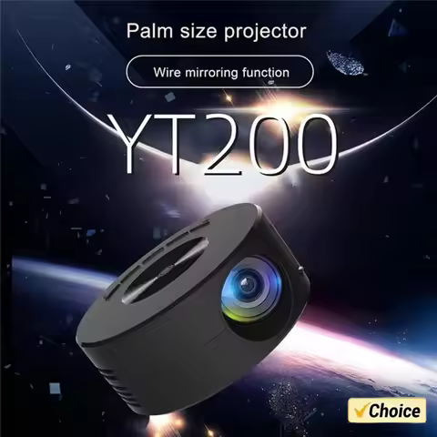 YT200 Smart Projector Auto Focus LED HD Projetor Supports Decoding 1080P Videos Android Home Cinema Outdoor Portable Projetor
