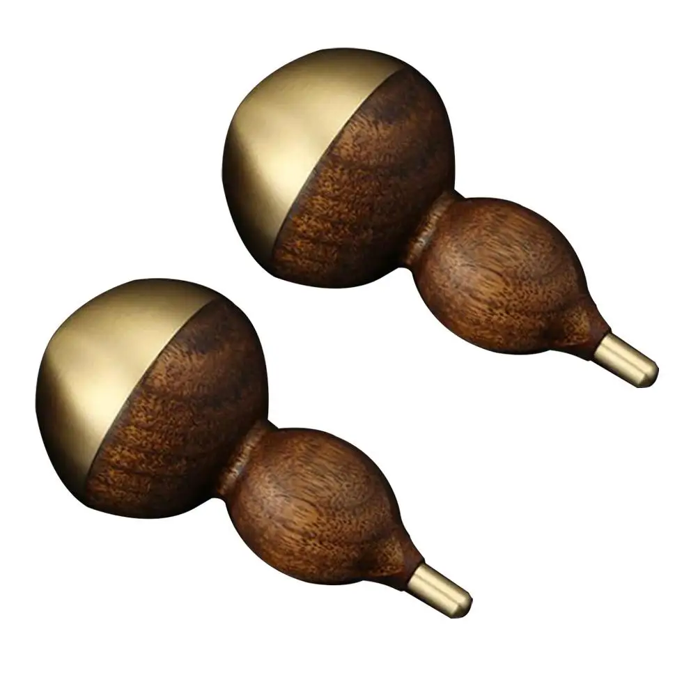 

Brass Black Walnut Gourd Decor Elegant H Home nament Creative Artware Desktop Indoor Wind Chime Style