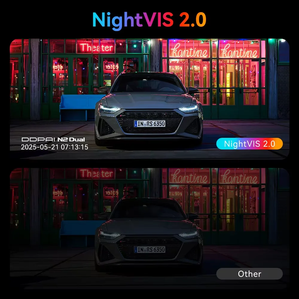 Cámara para Auto DDPAI N2, Vis - Dash Cam Front And Rear 4K reseña y precio