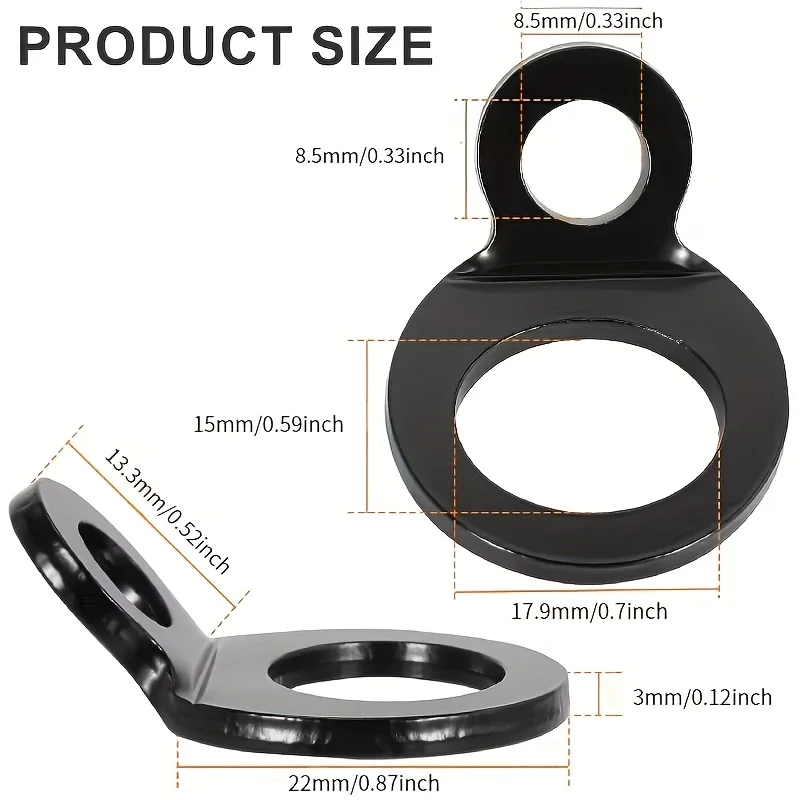 Edelstahl-Spanngurtringe, 4 Stück, für Motorrad, Dirt Bike, ATV, UTV – Detail 6
