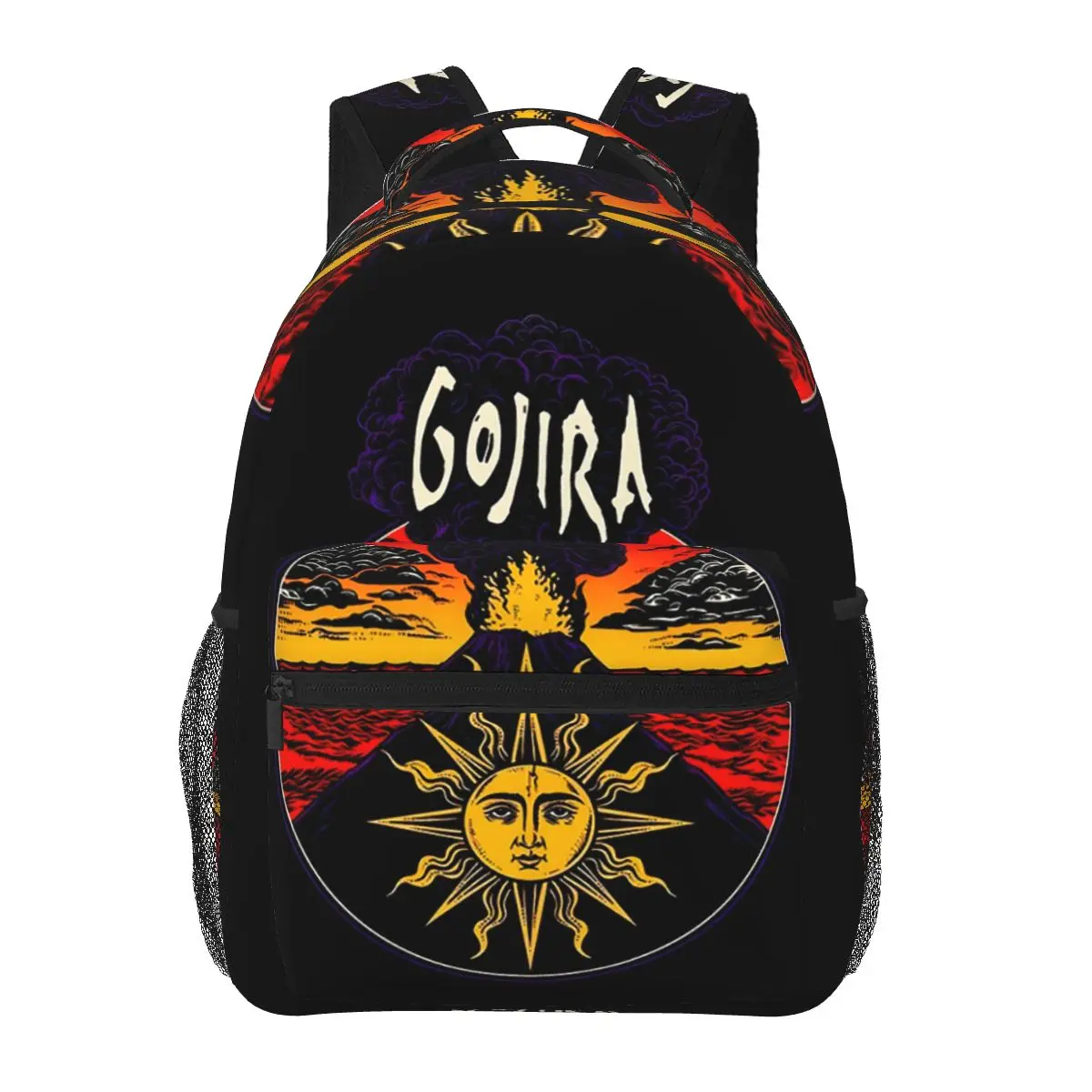 Rock Metal Band Gojira Student Backpack School Bag Hiking Travel Daypack for Men Women Fashion Bookbag Shoulder Bags