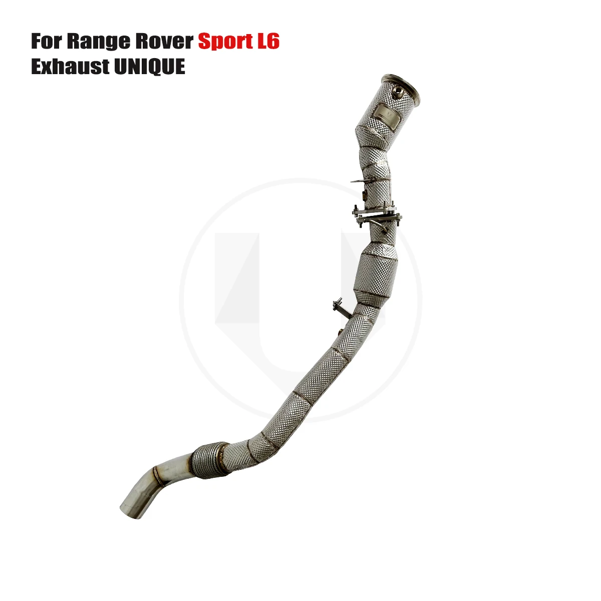 UNIQUE For 2020+ Land Rover Range Rover sport L6 3.0T with opf No light on front downpipe  With insulator downpipe With cat/with