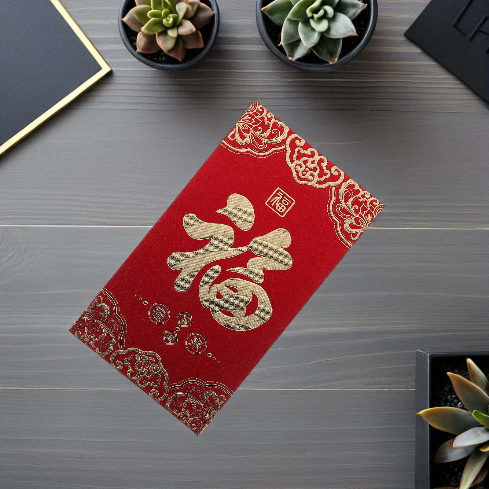 

60 шт. красных конвертов на Год Лошади, китайский Новый год, денежные пакеты на удачу, традиционные конверты с иероглифом Фу для Весеннего фестиваля, Хун Бао