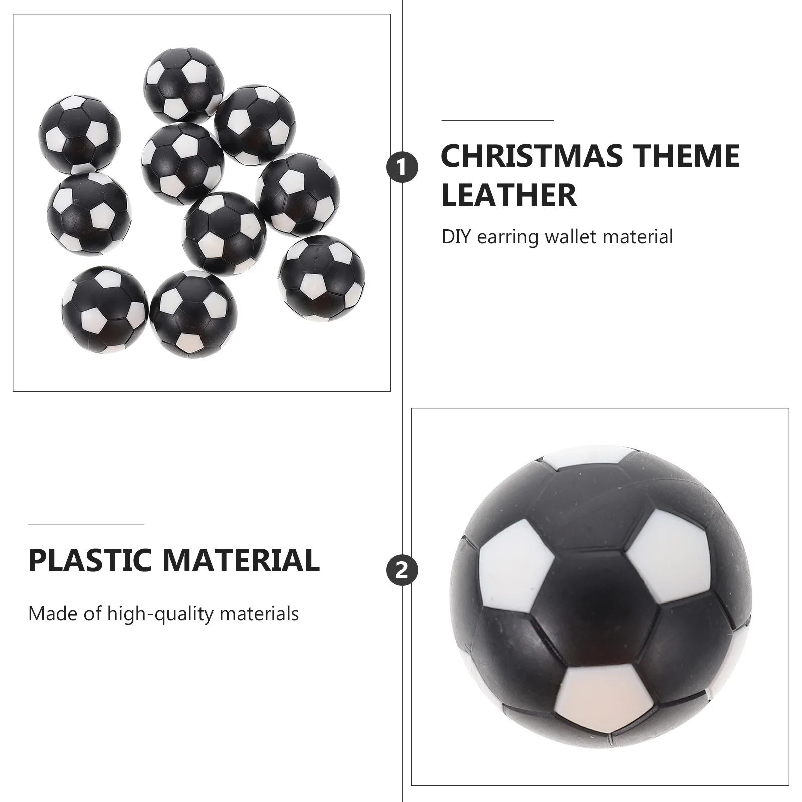 10 قطعة ملحقات الطاولة آلة كرة القدم فووسبالل كرات الطاولة للأطفال ديكور غرفة المناظر الطبيعية الصغيرة كرة القدم البلاستيكية خفيفة الوزن #4