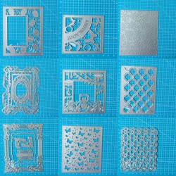 Metal Cutting Dies Stencils frame Background Butterfly Die Cut for DIY Scrapbooking Album Paper Card Embossing Template