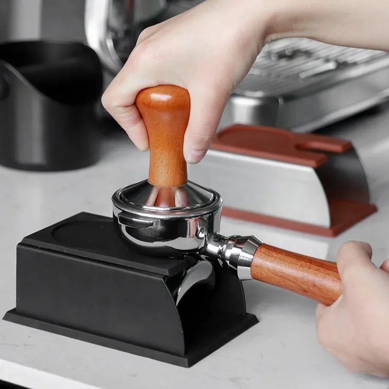 

Coffee Temper Stand Sturdy Stainless Steel Silicone Espresso Tamper Holder Support Base Rack Shelf Barista Tools