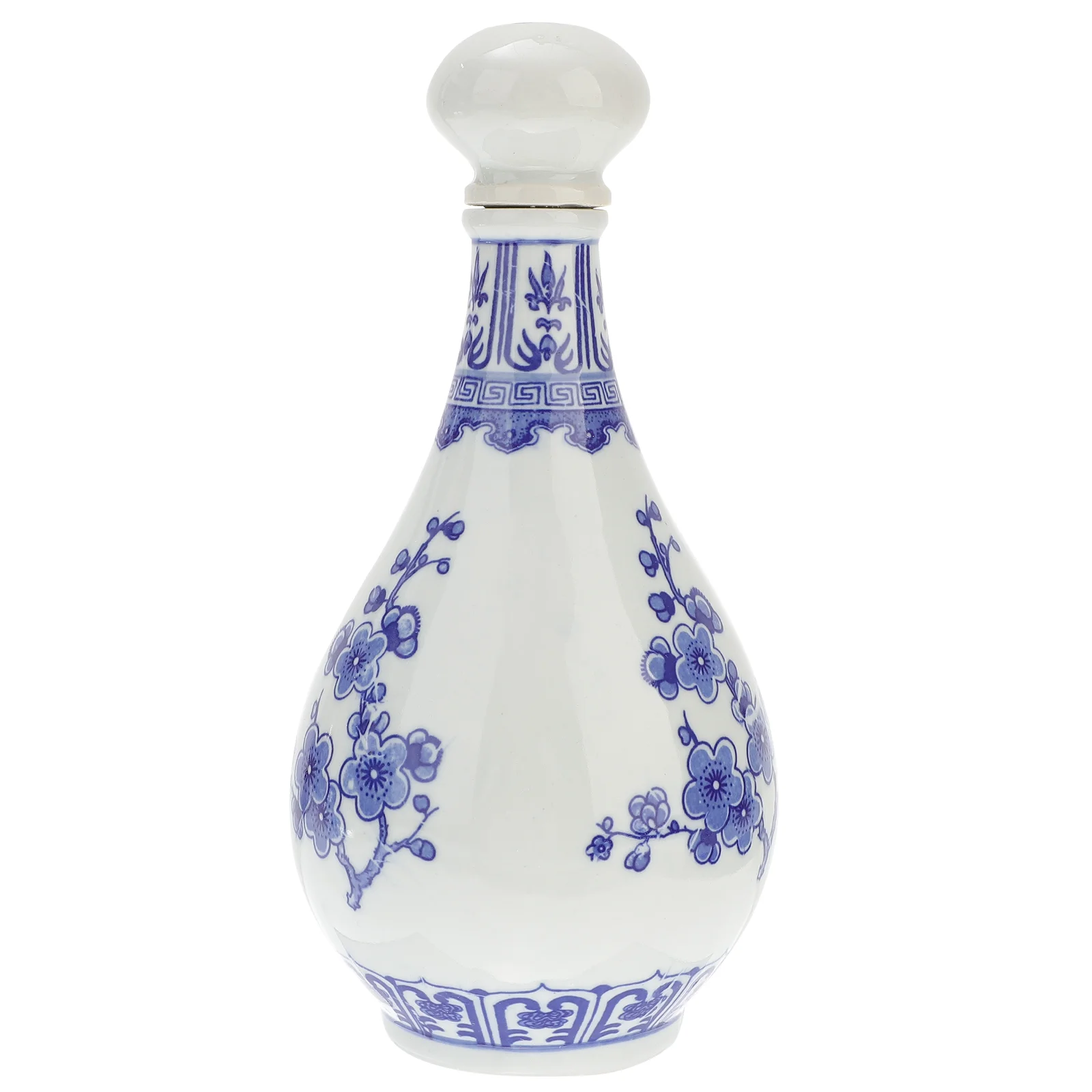 Bottle Chinese Sake Ceramic Pot Jar Jug White Blue Japanese Container Porcelain Vintage Flask Cruet Gourd Retro Tokkuri Serving