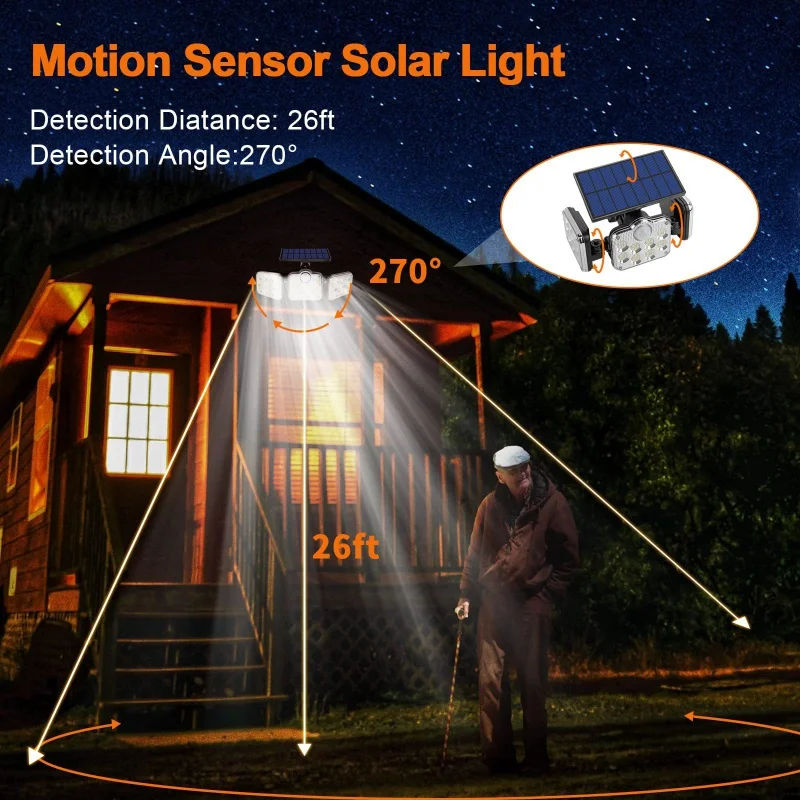 Solar Lamp Split Induction Wall Lamp Outdoor Yard Lamp Waterproof Home Garage Small Street Light