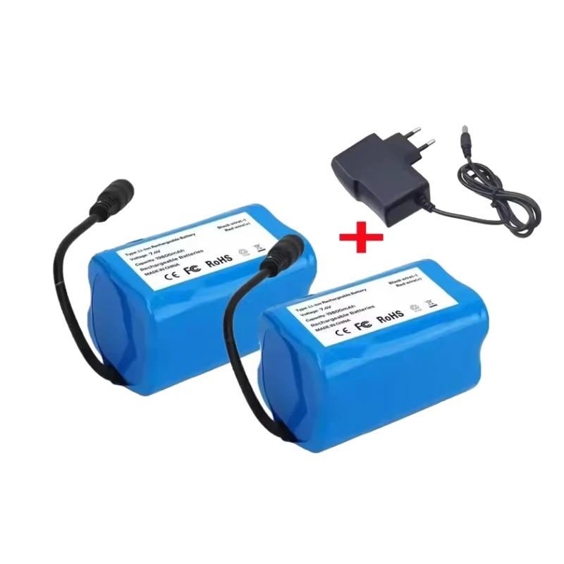 2S2P 7.4 فولت 19800 مللي أمبير بطارية ليثيوم ل T188 T888 2011-5 V007 C18 H18 RC التحكم عن بعد البحث قارب الطعم قطع الغيار