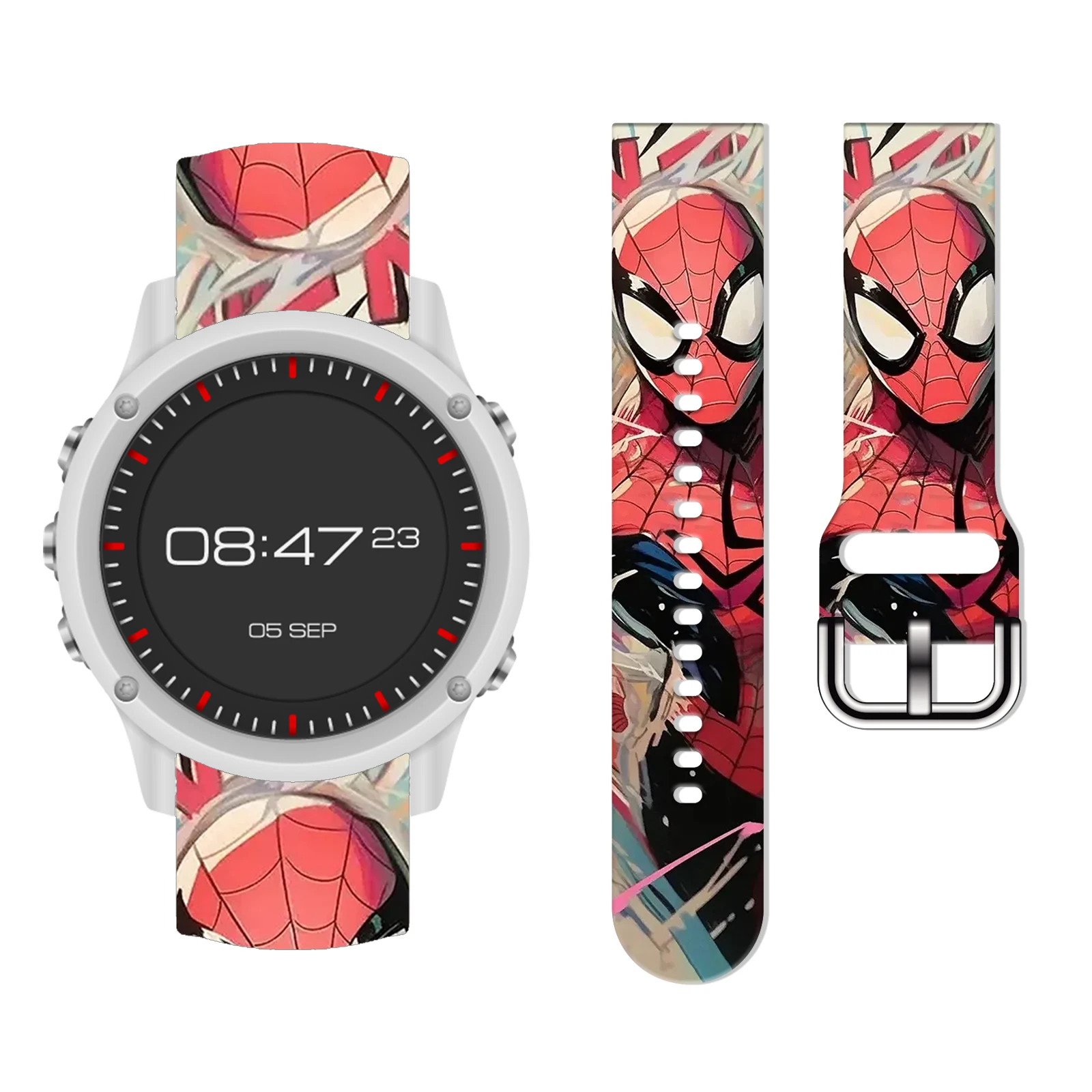

Disney 20mm Spider-Man2 Band for Samsung Galaxy Watch 7/6/5 40mm 44mm Band Replaceable Bracelet for Xiaomi Huawei Amazfit Watch