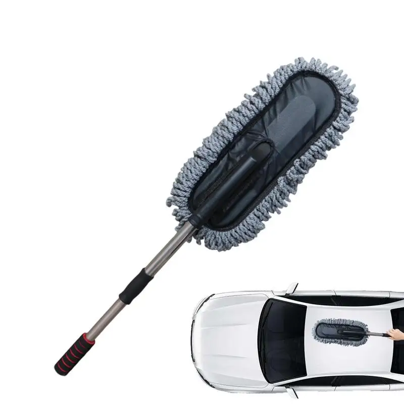 

Car Cleaning Brush Ideal as Mop Duster, Washing Brush with Long Handle, Dust Cleaner Car Wash Brush with Handle, Home, Kitchen