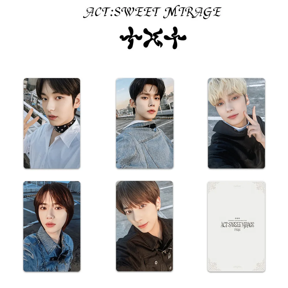 

5Pcs/Set SOOBIN YEONJUN Idol Boy New Album SWEET MIRAGE Photocards BEOMGYU TAEHYUN HUENINGKAI HD Printd Lomo Cards Fans Gifts