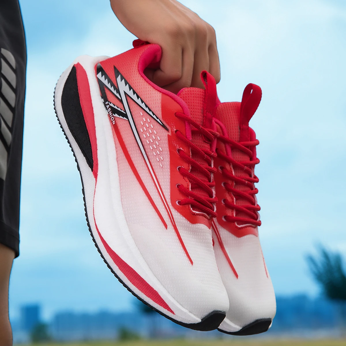 Chaussures de course pour hommes, spécialité marathon, semelle en carbone, respirantes, légères, confortables, antidérapantes, pour femmes
