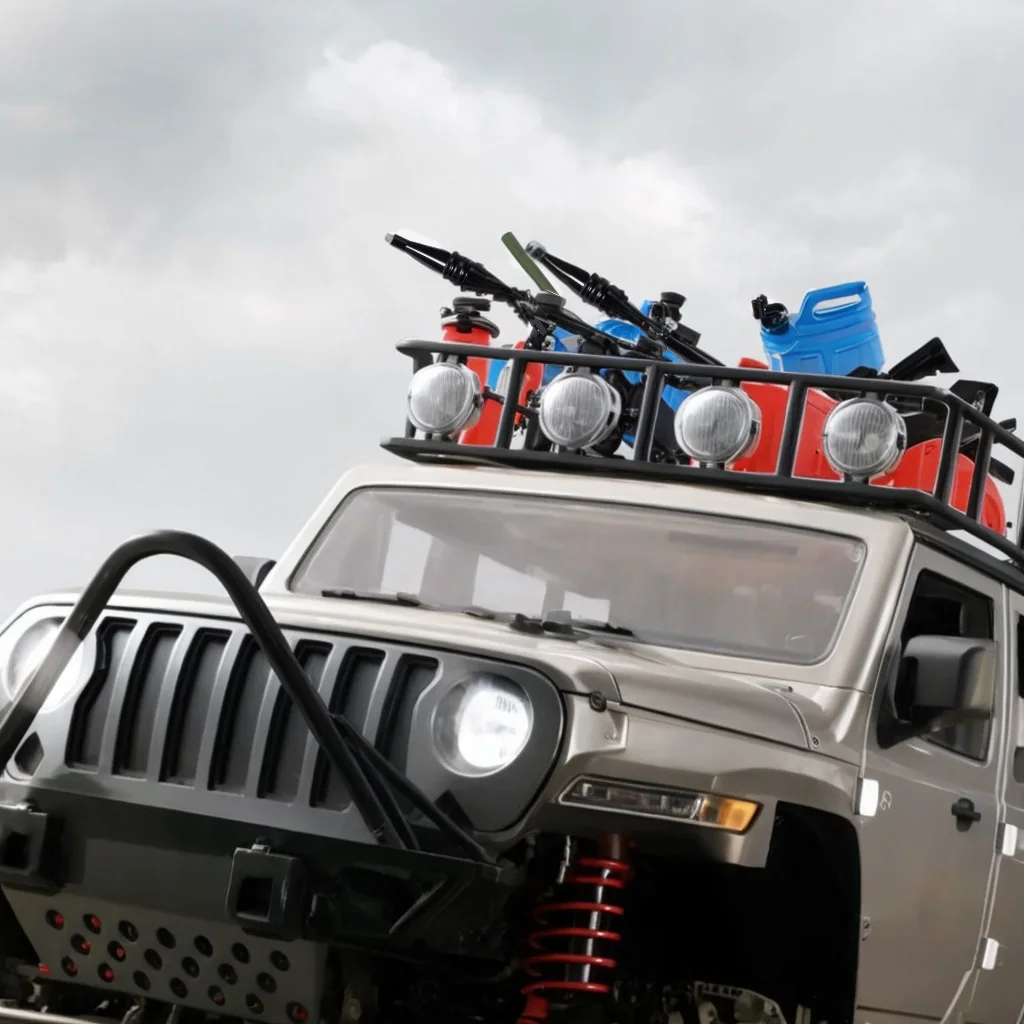 Austarhobby peças de decoração de carro rc, pá de tambor de óleo, decoração compatível com scx10 axail d90 rc crawler car