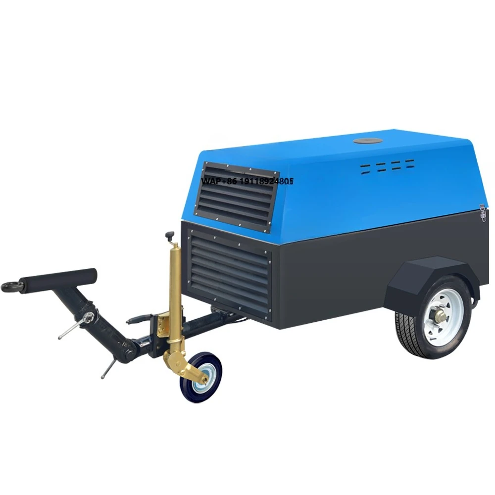 High Efficiency Portable Powered Industrial Screw Compressor  Air Compressor for Sandblasting