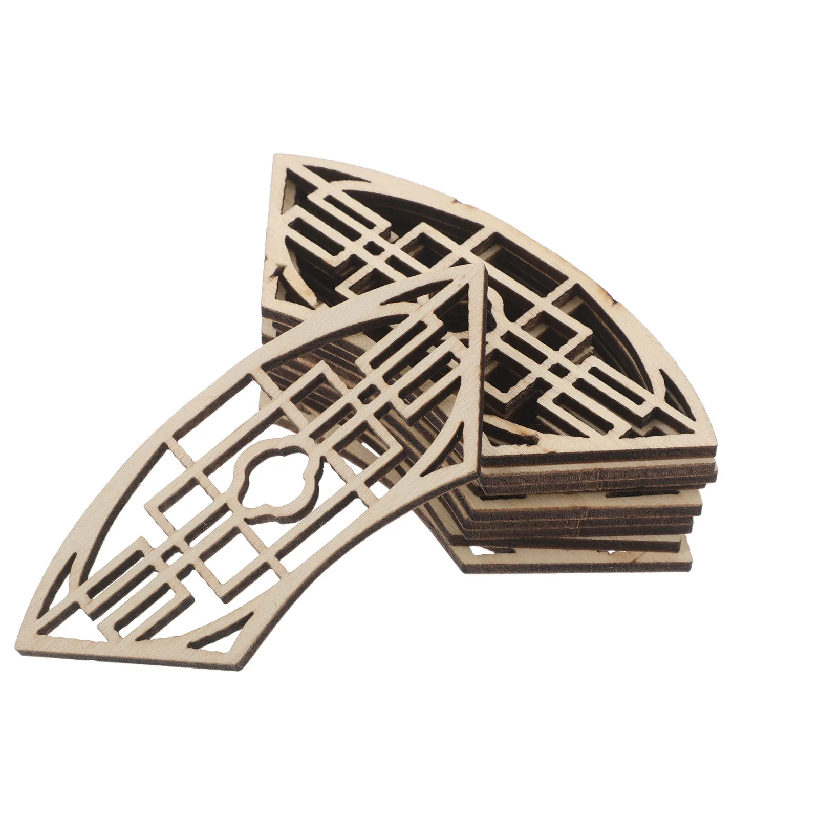 

20 шт. Ретро-декоративные деревянные ширмы в китайском стиле для кукольного домика - художественные резные панели для зонирования пространства