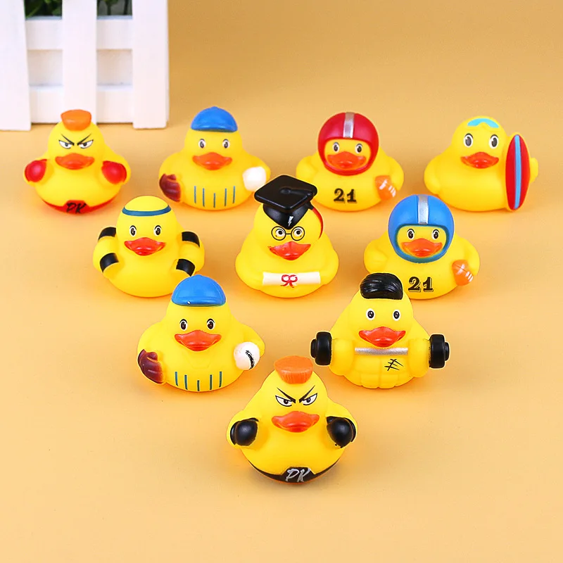 Brinquedos de banho de pato de borracha para crianças, Patos flutuam, Baby Shower Party Favors, Presente para crianças, meninos e meninas