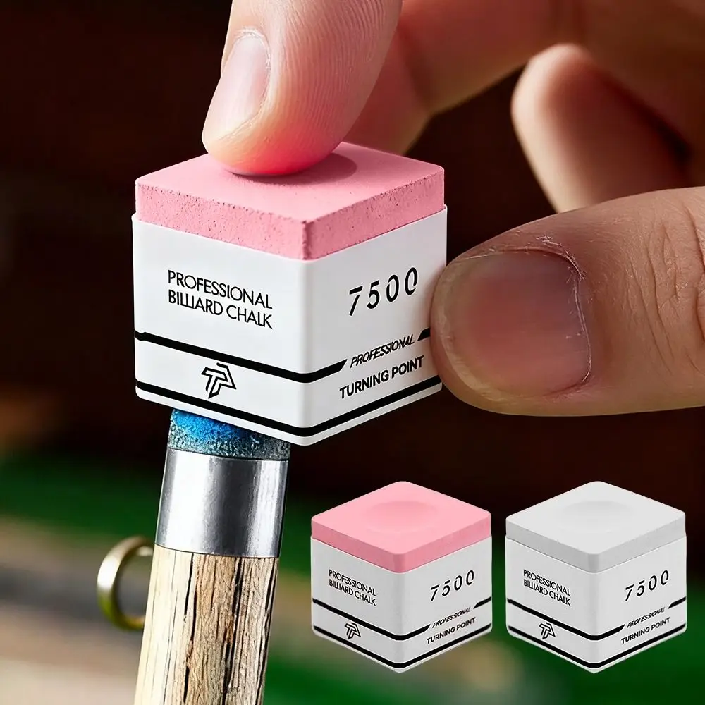 

Square TP7500 Billiard Chalk Non-slip Pink/Grey Snooker Neutral Pool Chalk Fine Powder Billiard Pool Chalk Billiard Accessories