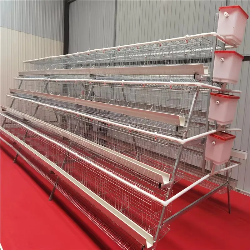 Stepped multi-layer chicken cage Special large chicken raising equipment for farms Galvanized broiler cage