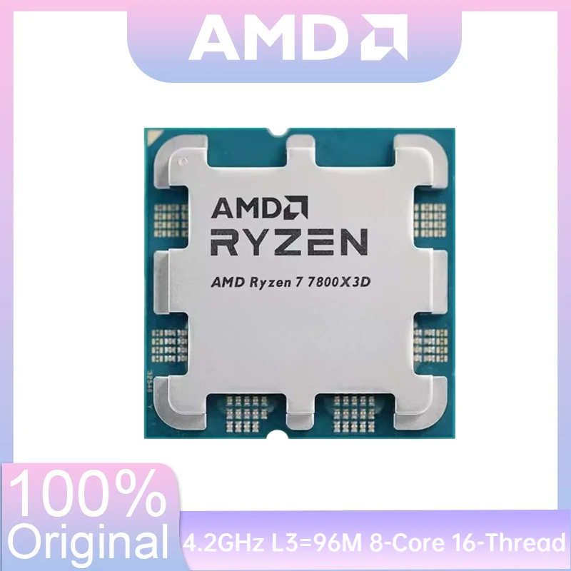 AMD Ryzen 7 7800X3D NEW Naked packaging 4.2GHz L3=96M Processor