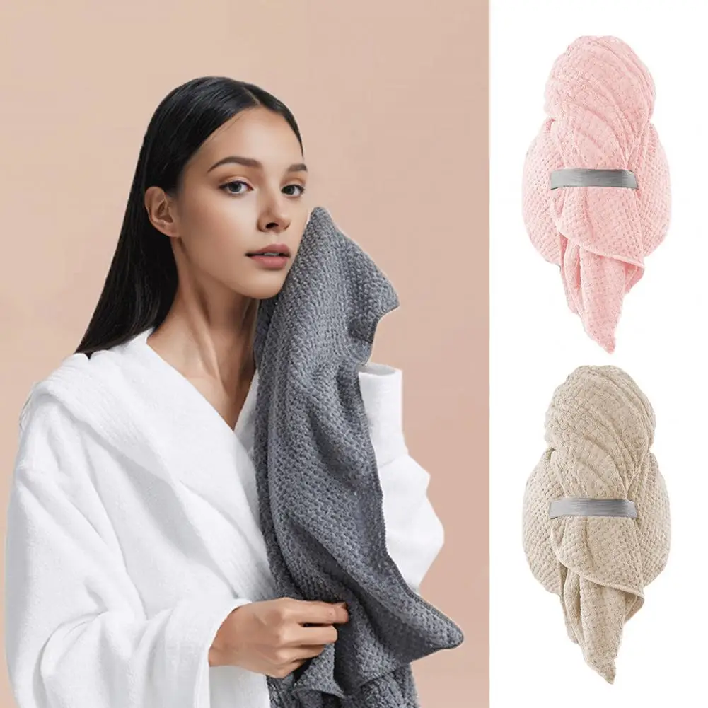 Hair-drying Cap Super Absorbent Hair Drying Hat for Quick Drying Frizz Lightweight Comfort Thickened Cap for Home Travel Use