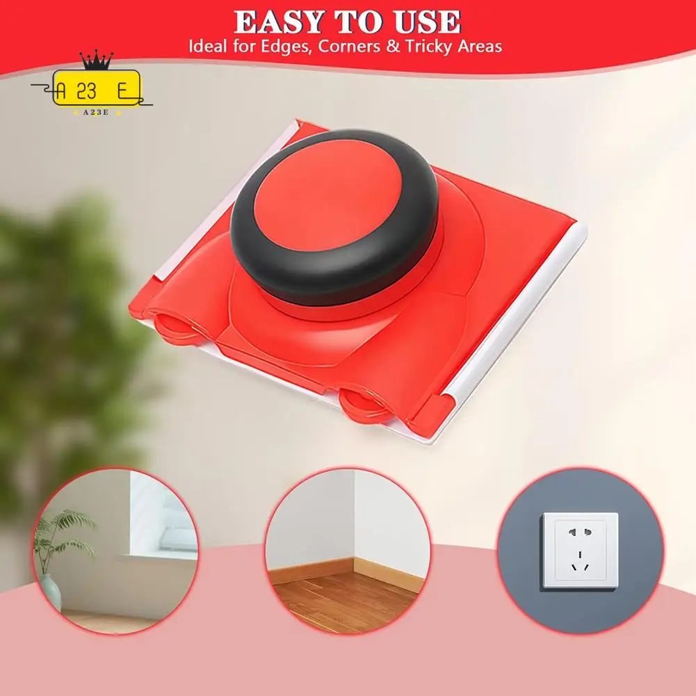 A23E-Paint Edger Set Cutting In Tools For Painting Walls And Ceilings, Paint Pads Edging Tool With Sponges And Gloves