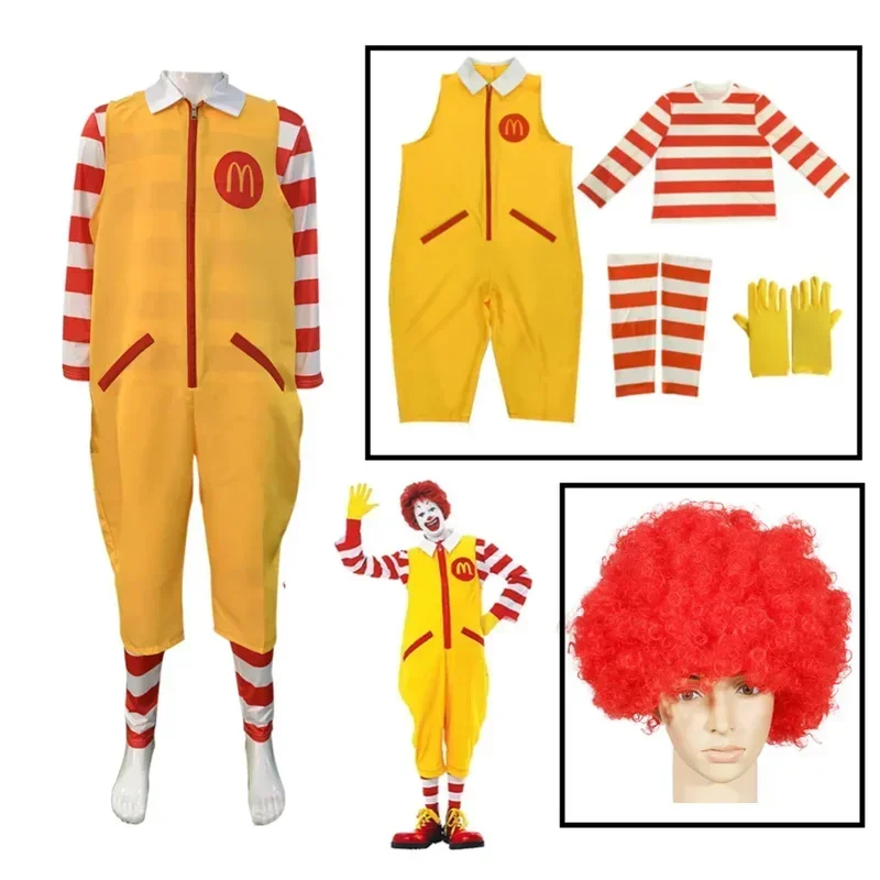 Костюм клоуна Bear House McDonald, одежда для взрослых, новое платье на Хэллоуин, вечерние костюмы для косплея, Fun2025 PPT01..