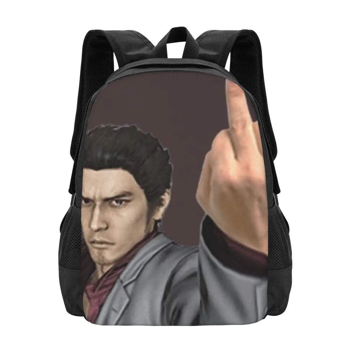 

Рюкзак Kazuma Kiryu Middle Finger, горячая распродажа, вместительный рюкзак для детей, школьная сумка, сумки через плечо для мужчин и женщин