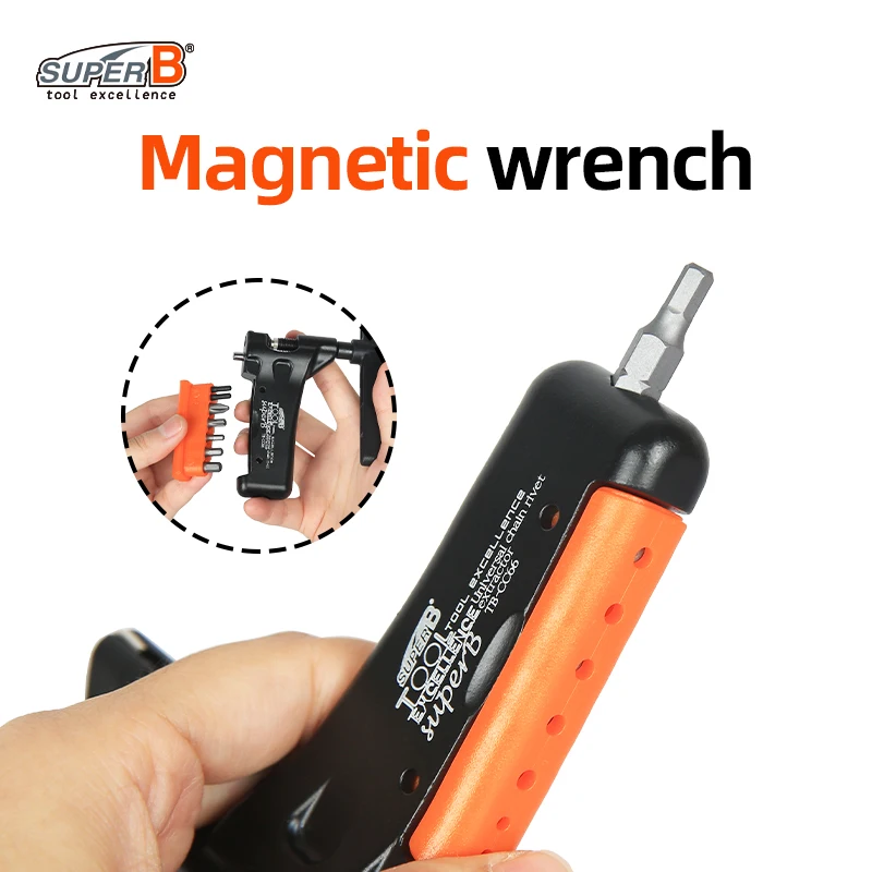 SUPER B TB-CC66 Bicycle Multi-tool MTB Road Bike All Speed Chain Cutter With Chain Hook  Allen Key Torx Wrench Bike Repair Tool