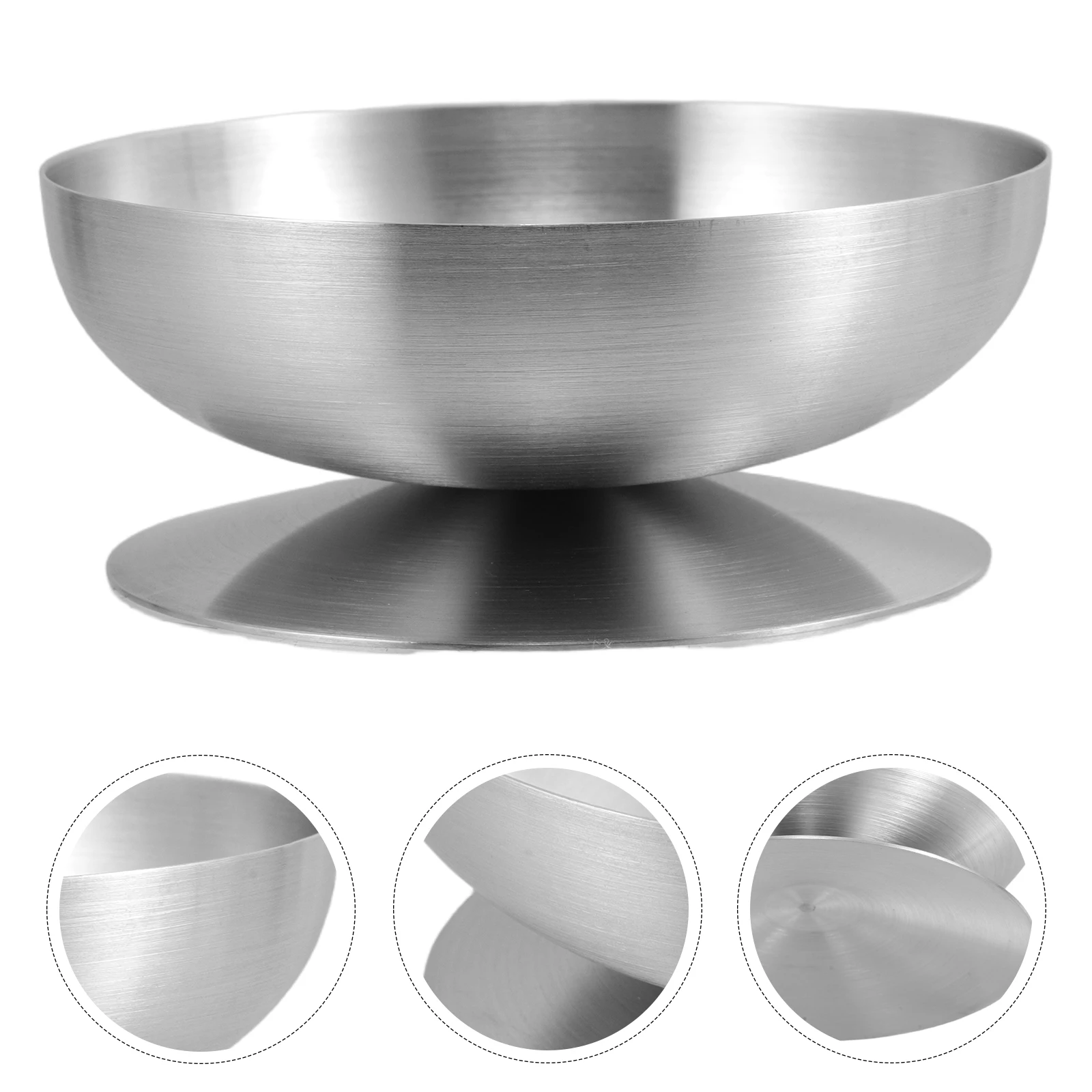 الفولاذ المقاوم للصدأ الآيس كريم كوب الحاويات وعاء الفاكهة أكواب الحلوى لطيف الأطباق كأس دعم أطباق