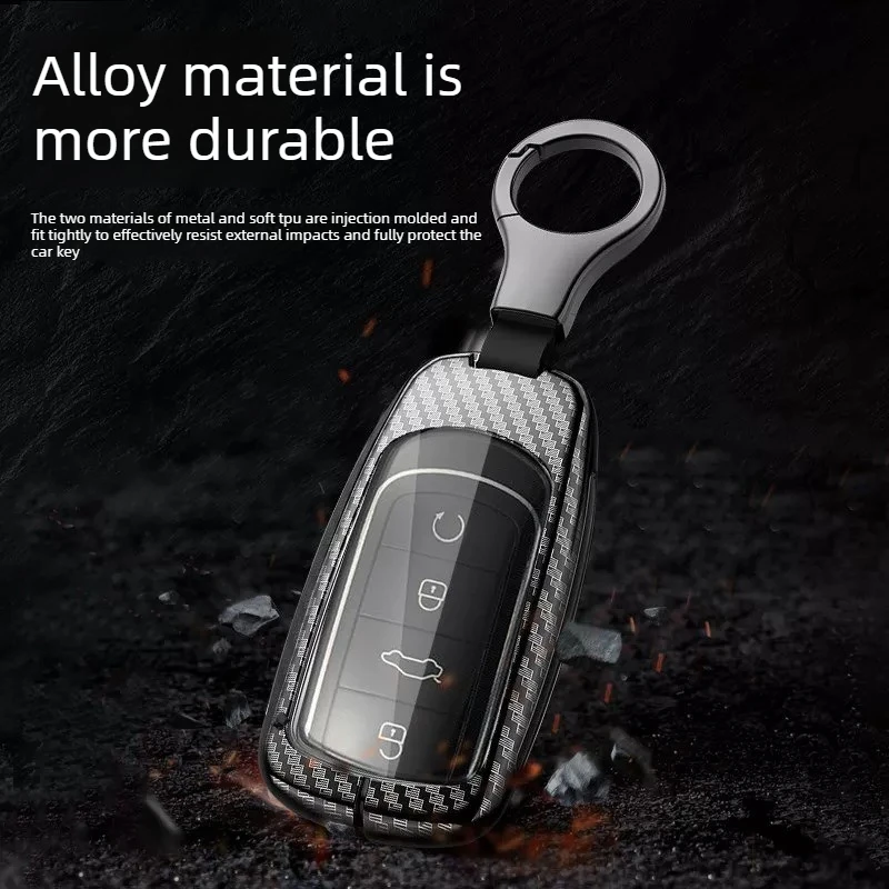 For EXEED RX 2023 Universal Full Wrap Car Key Case Anti-scratch Shockproof Durable Protective Cover Auto Interior Accessories