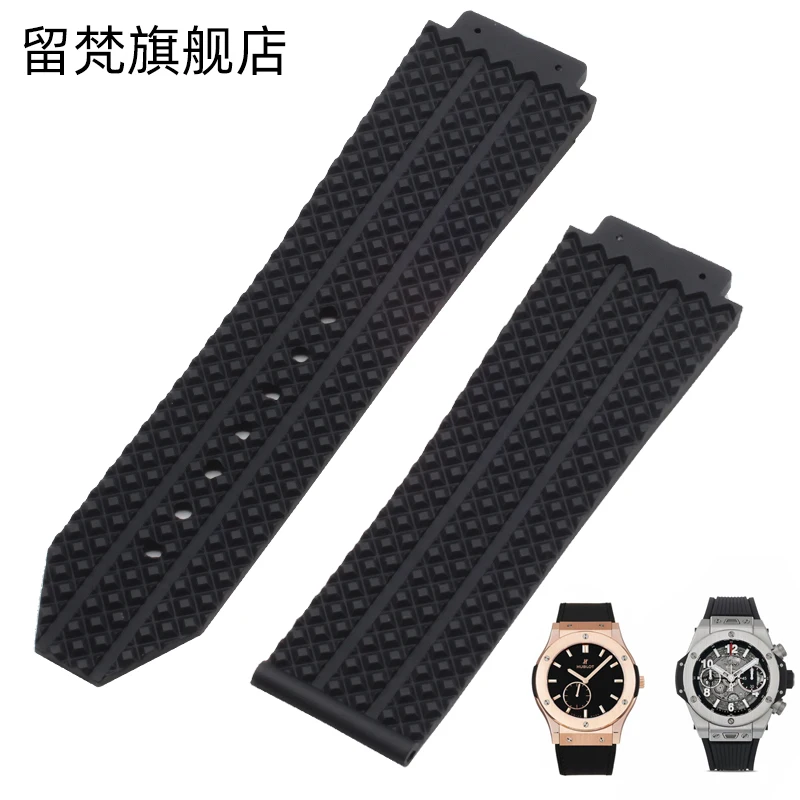 Suitable For HUBLOT Hengbao Hublot Explosion Classic Fusion Series BIG BANG Convex Mouth Silicone Watch Strap for Men 25*19mm