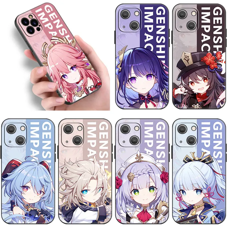 Genshin Impact Game Phone Case For Samsung Galaxy M35 M15 M55 M14 M54 M53 M34 M33 M52 M51 M12 M13 M23 Note 10 20 Ultra 5G