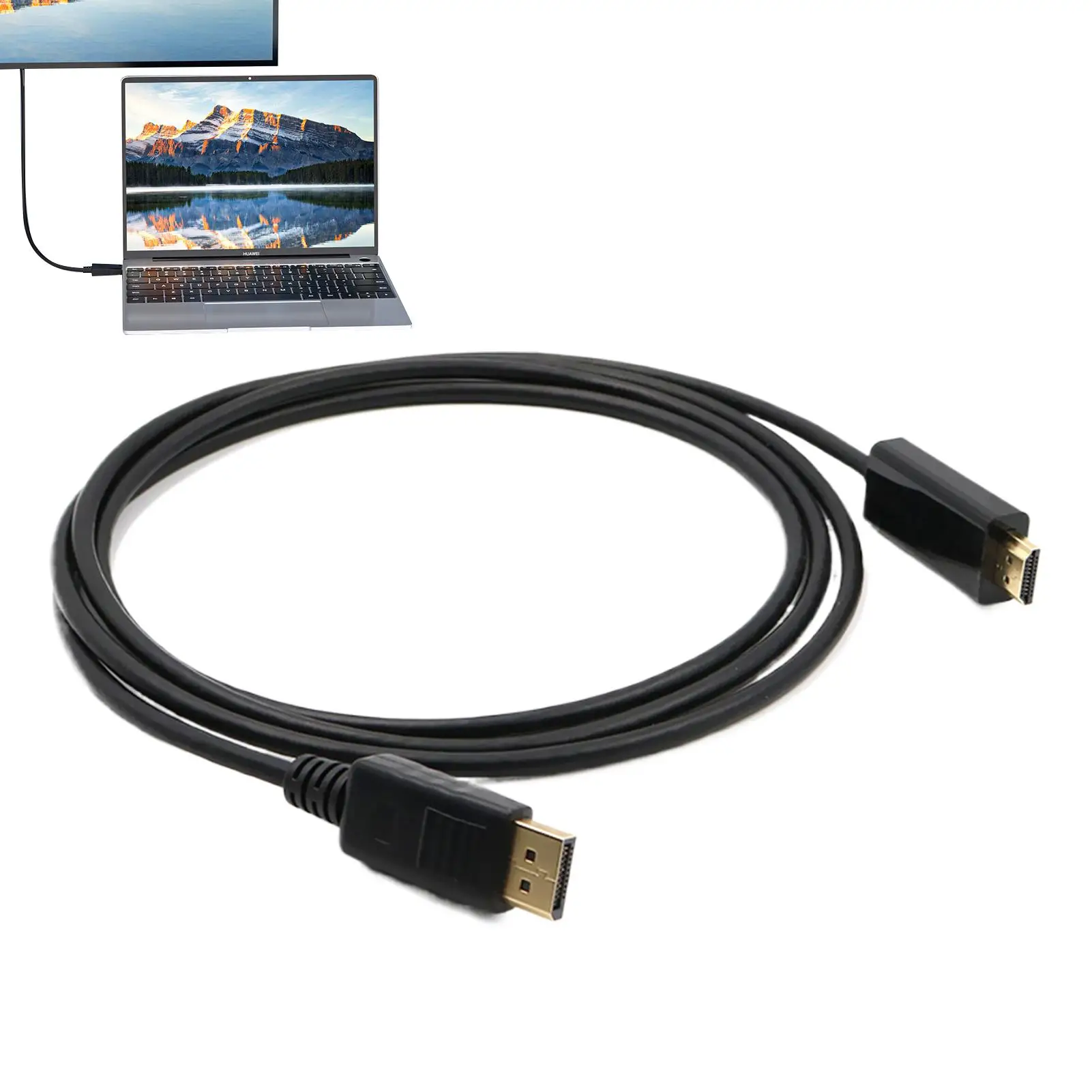 

Monitor Cable 1.8M High Definition Male To Male Monitor Cable Long Replacement Parts Wires For Video Internet Home Office Laptop