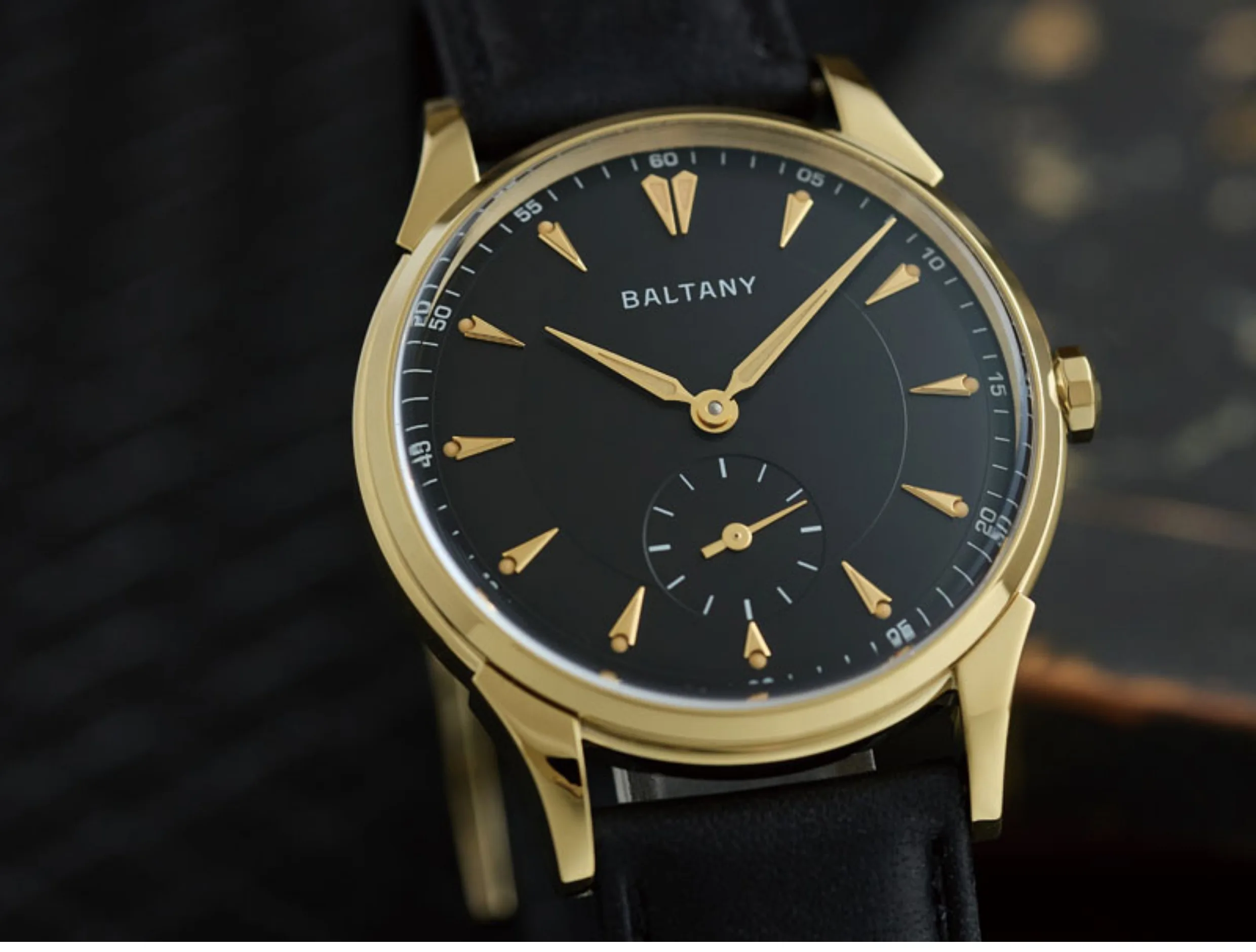 Baltany Men PIlot Watch 38.5mm Mechanical Wristwatch Sapphire 50m Waterproof Small Second Dial ST1701 ST1700 view 3