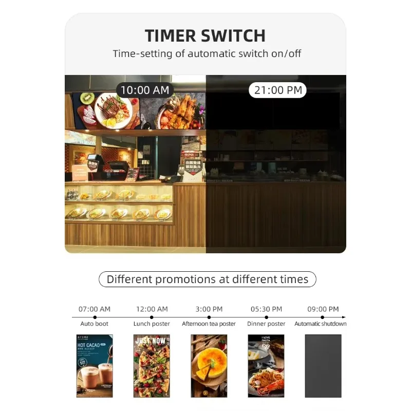 

Headrest Lcd Advertising Digital Menu Screen Wall Mounted Indoor Lcd Advertising Outdoor Advertising Food Truck Screen Displays