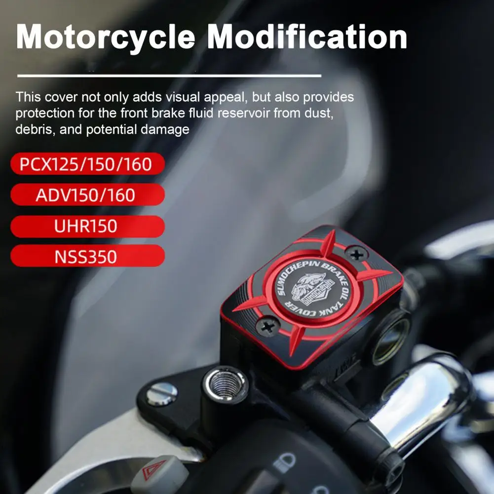 Motorcycle Oil Cup Front Brake Fluid Reservoir Cap Motorcycle Pump Cover Accessories Brake Pump Oil Cup for PCX125/150/160