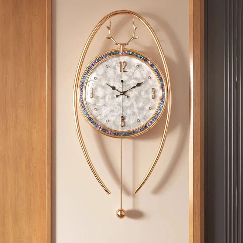 Luxury Design Wall Watch Creative Silent Fashion Restaurant Nordic Wall Clocks Aesthetic Bathroom Reloj Pared Home Decoration