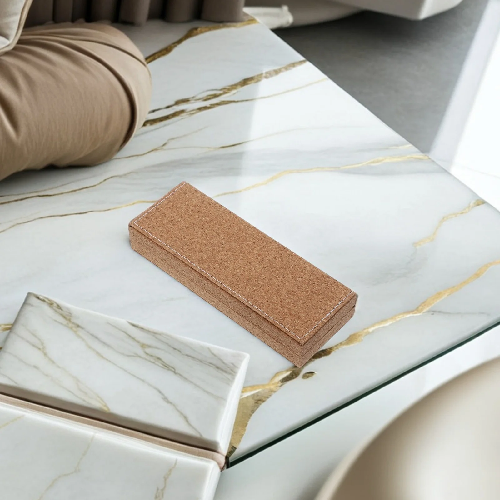 

Cork Pen Box Professional Business Fountain Pen Case Protective Interior Portable Organizer Ballpoint Pens Writing Pens Case