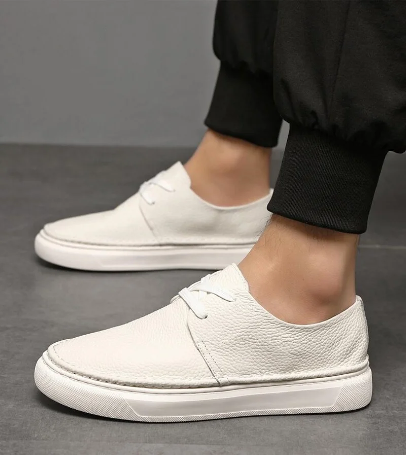 

Мужская повседневная обувь из натуральной кожи, офисная обувь на шнуровке для мужчин, мокасины для вождения, удобная модная обувь для вечеринок