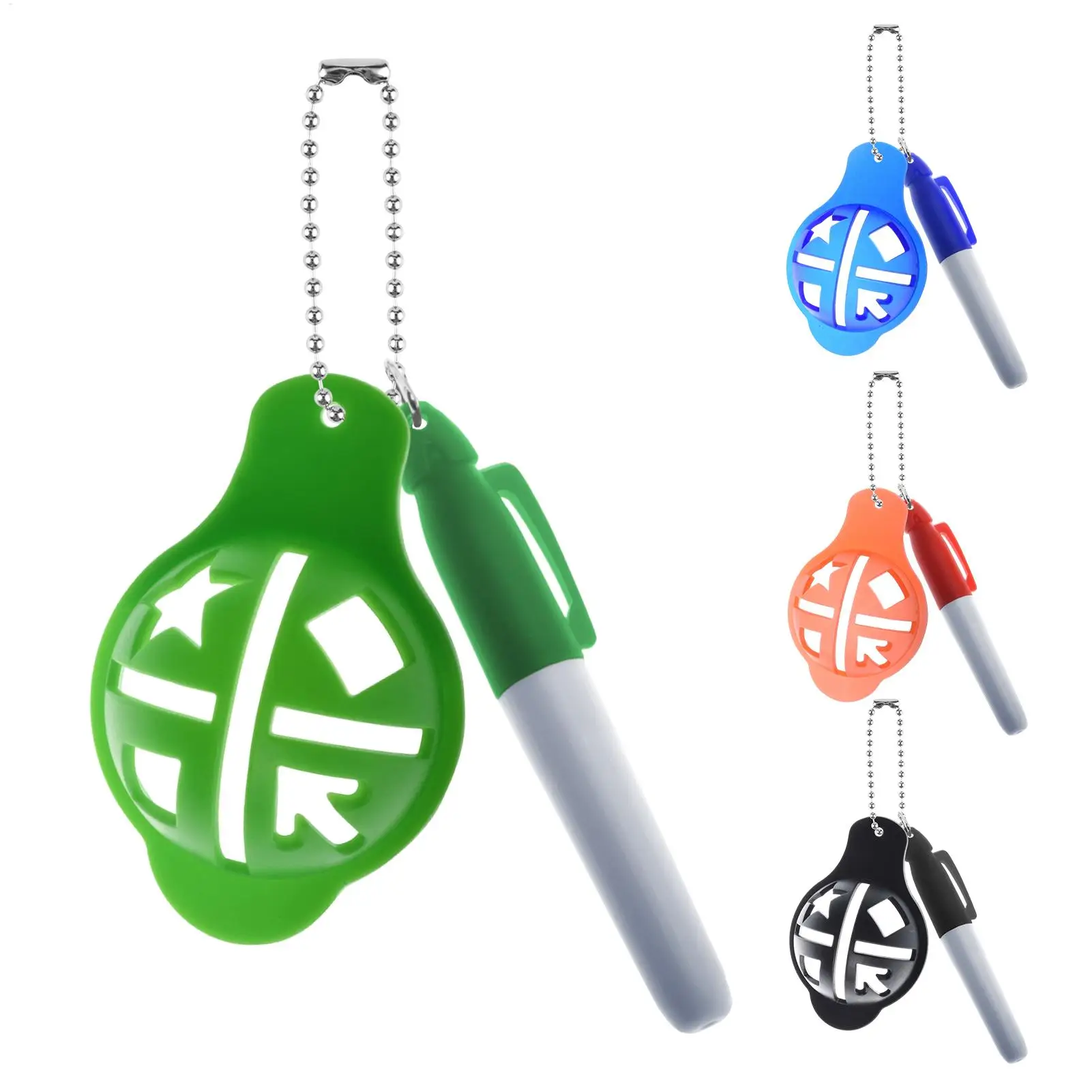 Golf Ball Marker Alignment Reusable Stencils Golf Ball Line Marker Template for Players Men Women Tournament Course Putting