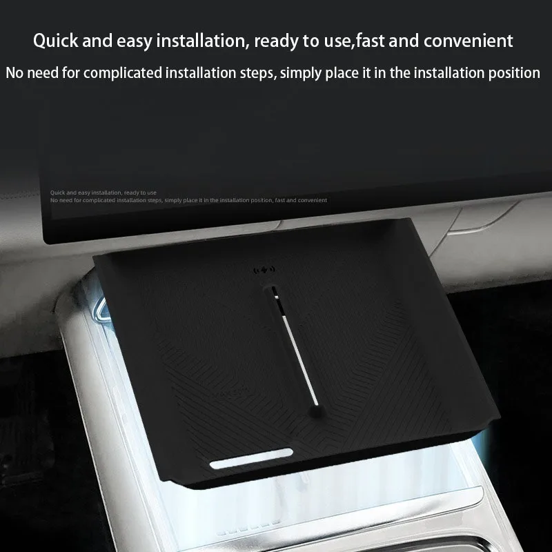 For Deepal S07 S7 2026 Car Center Control Wireless Charging Silicone Panel Silicone Anti-slip Mat Interior Accessories