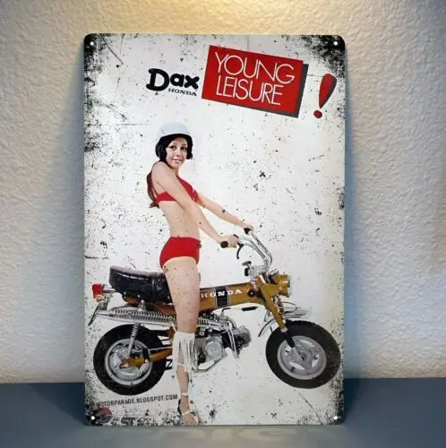 Dax St motocykl metalowy plakat znak blaszany 20x30cm