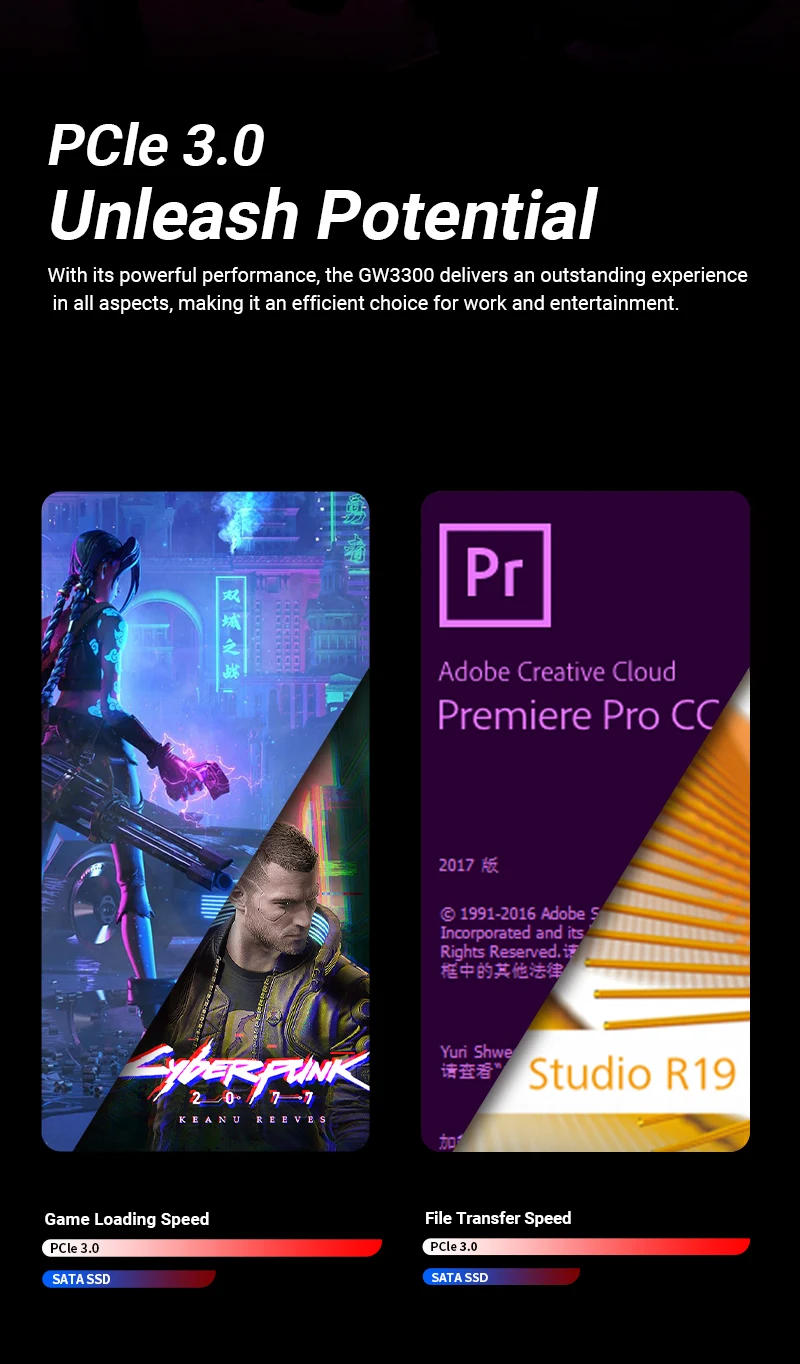 Great Wall SSD M2 NVME 128GB 256GB 512GB 1TB SSD M.2 2280 PCIe 3,0 unidad interna de estado sólido para ordenador portátil consola de juegos de escritorio