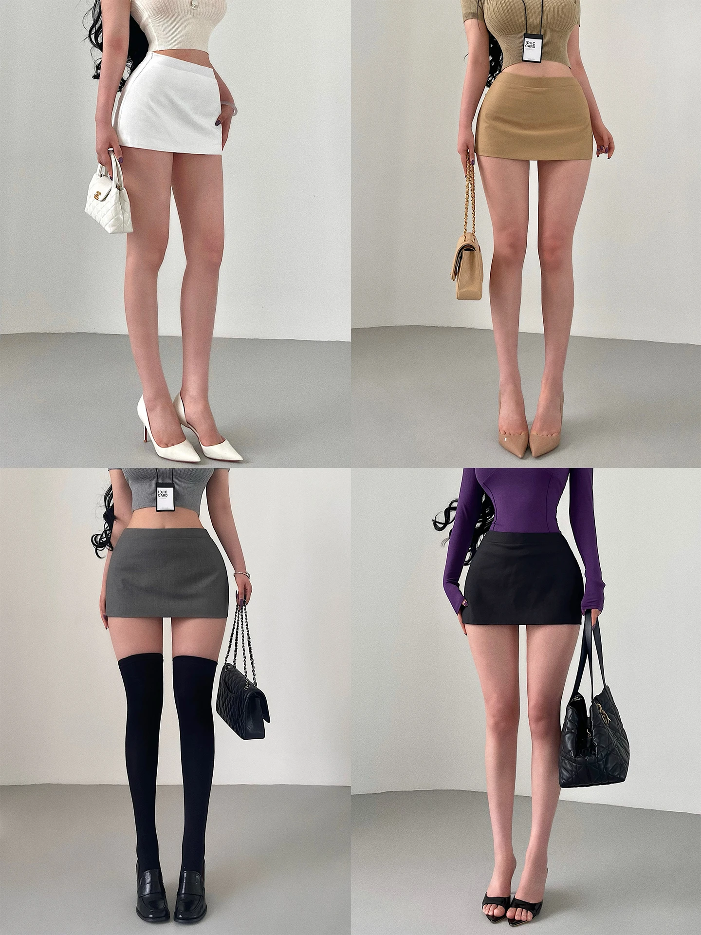 Low-Waist Pure Desirable Sexy Safety Pants Women's City Commute Daily Short Skirt Tight Fit Style Urban Fashion Sensual Style