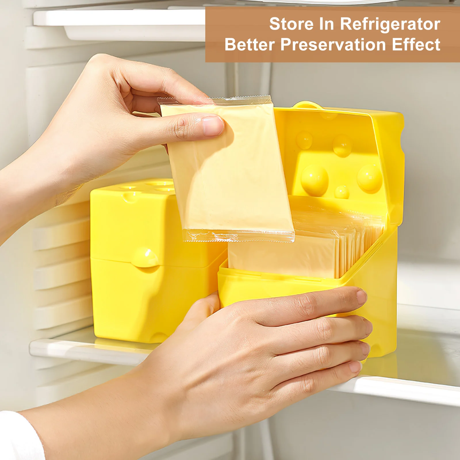 Grater Cheese Slice Crisper Travel Food Containers Sliced for Fridge Abs Holder Refrigerator Kitchen